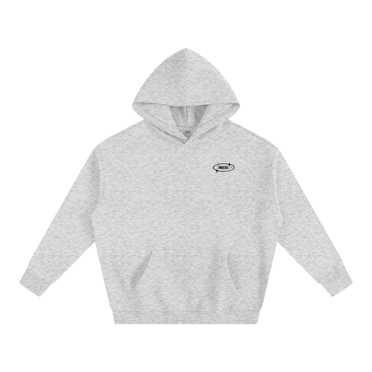 Sweat à capuche oversize molletonné – Arvo – coloris gris chiné