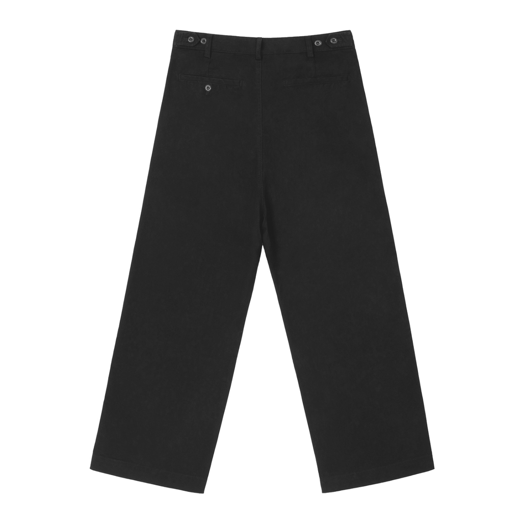 Pantalon droit taille ajustable – coloris noir