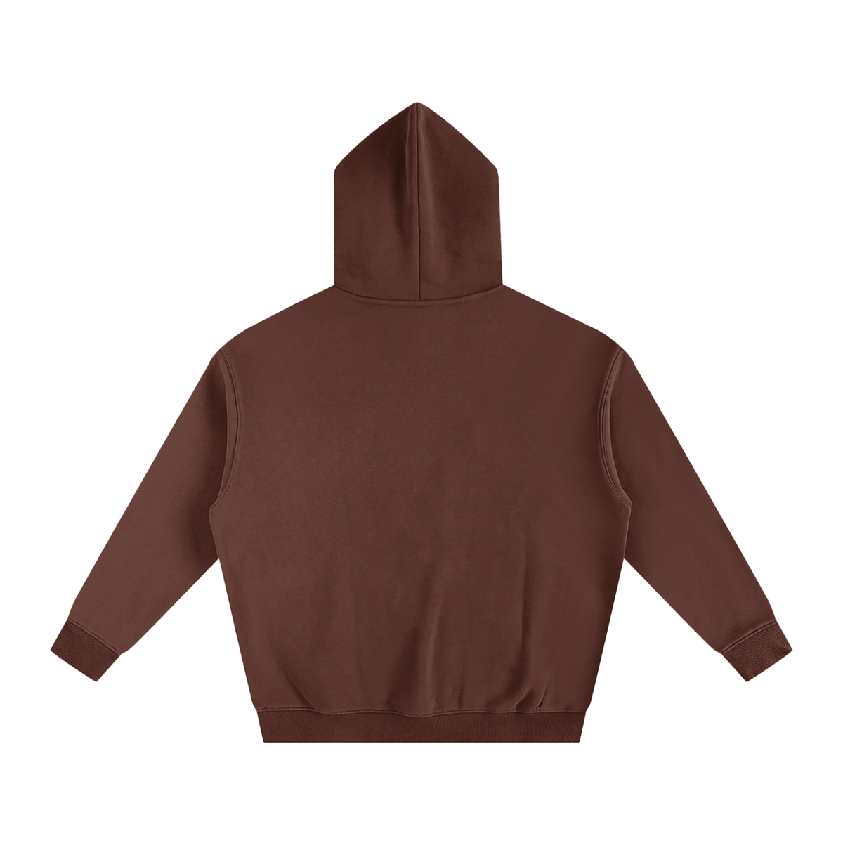 Sweat à capuche oversize molletonné – Arvo – coloris café