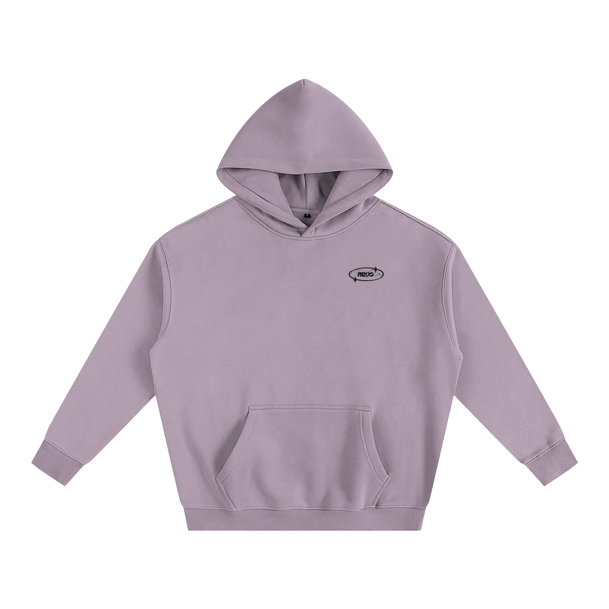 Sweat à capuche oversize molletonné – Arvo – coloris violet foncé