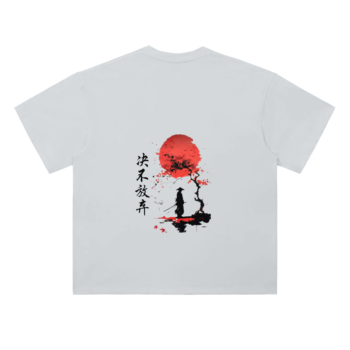 T-shirt épais 300 g/m² – Samouraï – coloris gris clair