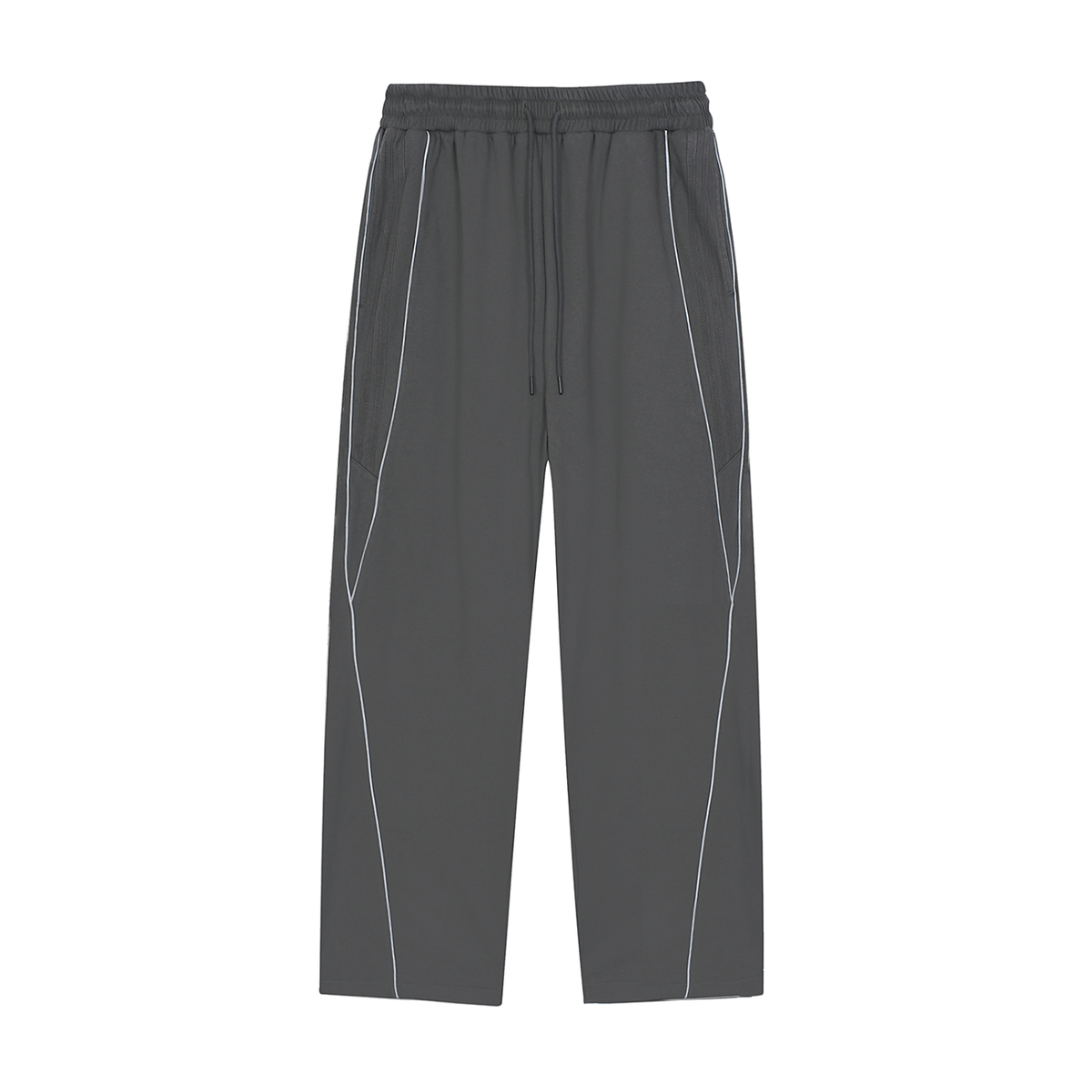 Jogging droit à bandes réfléchissantes – Teddy – coloris gris foncé