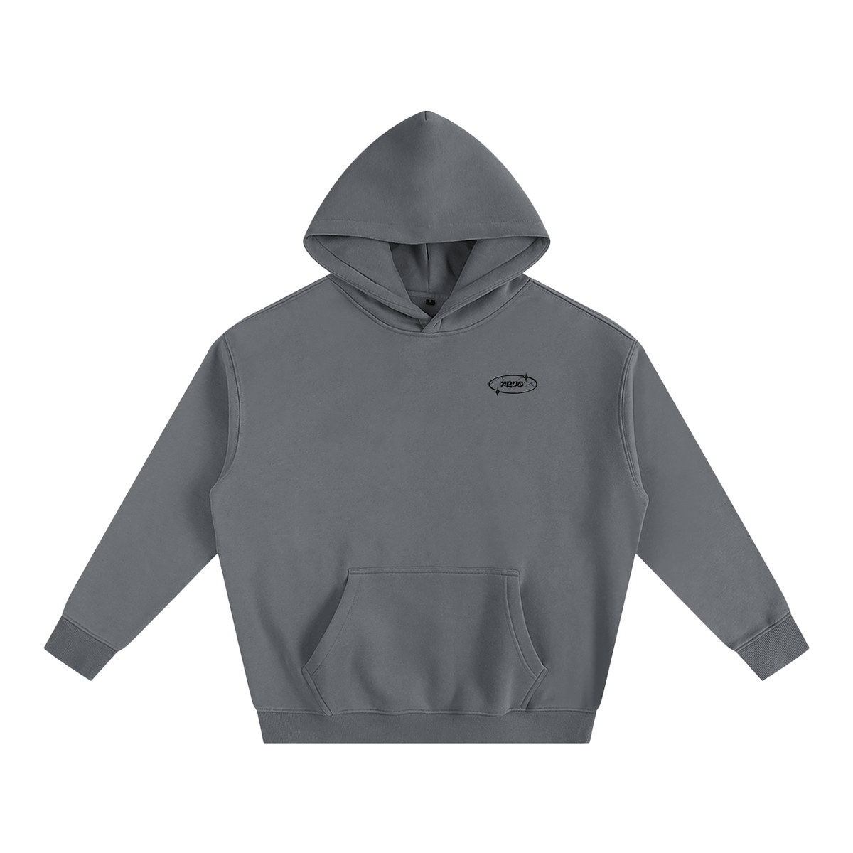 Sweat à capuche oversize molletonné – Arvo – coloris gris