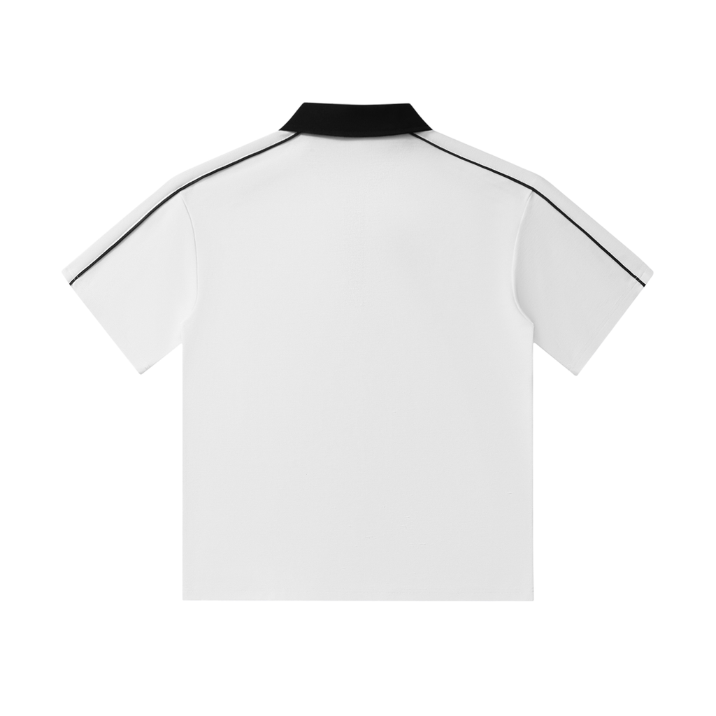 Polo col contrasté – Dragon – coloris blanc