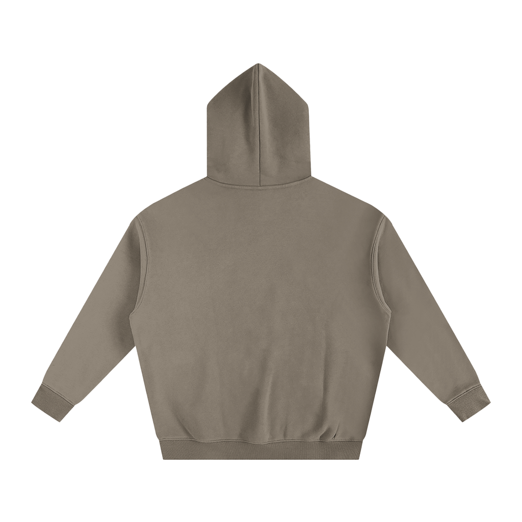 Sweat à capuche oversize molletonné – Arvo – coloris taupe