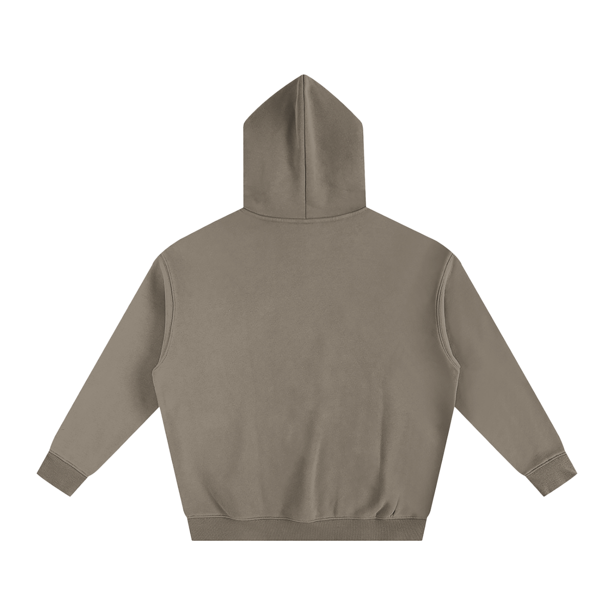 Sweat à capuche oversize molletonné – Arvo – coloris taupe