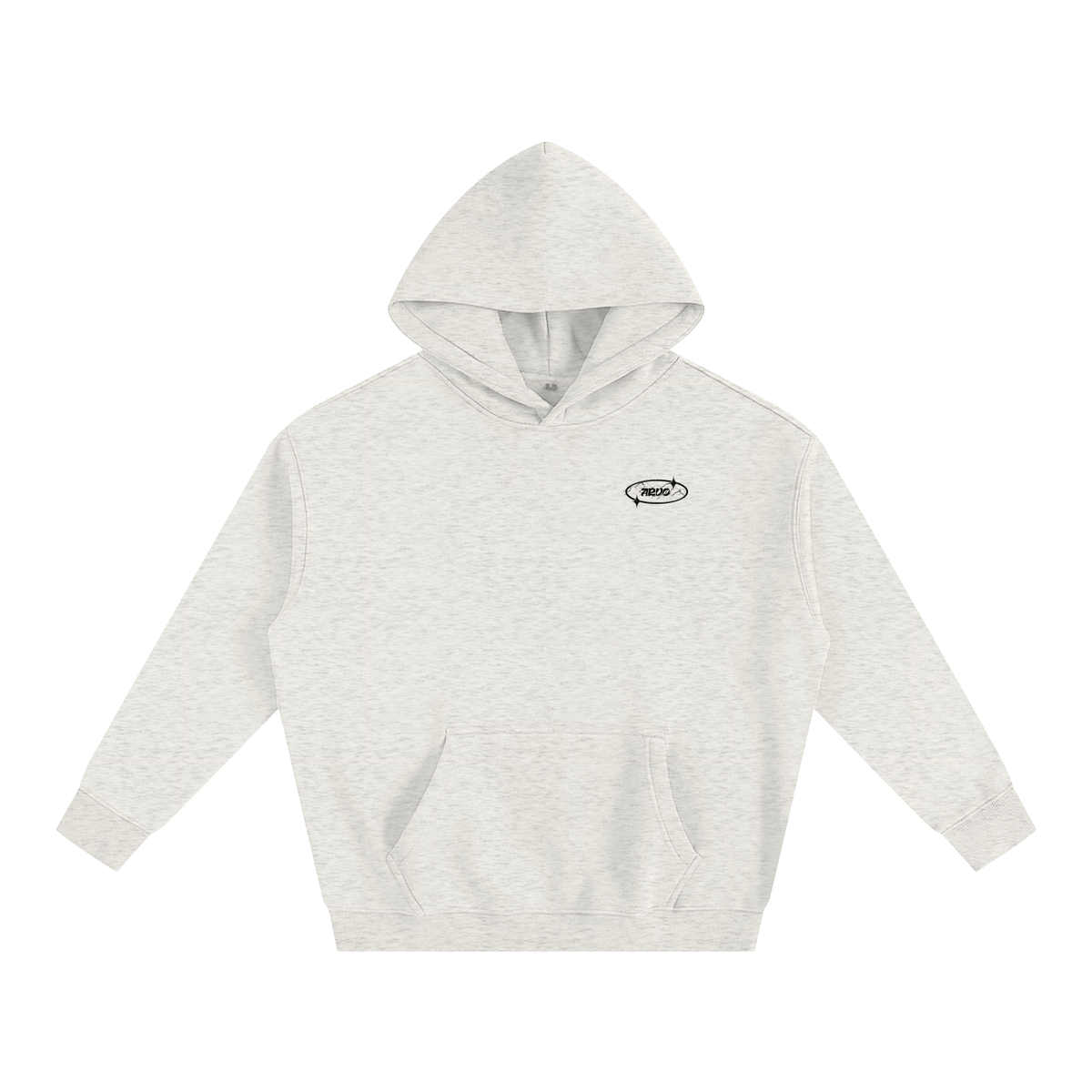 Sweat à capuche oversize molletonné – Arvo – coloris gris avoine