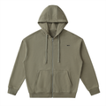 Veste zippée à capuche coton – Sommets – coloris vert sauge