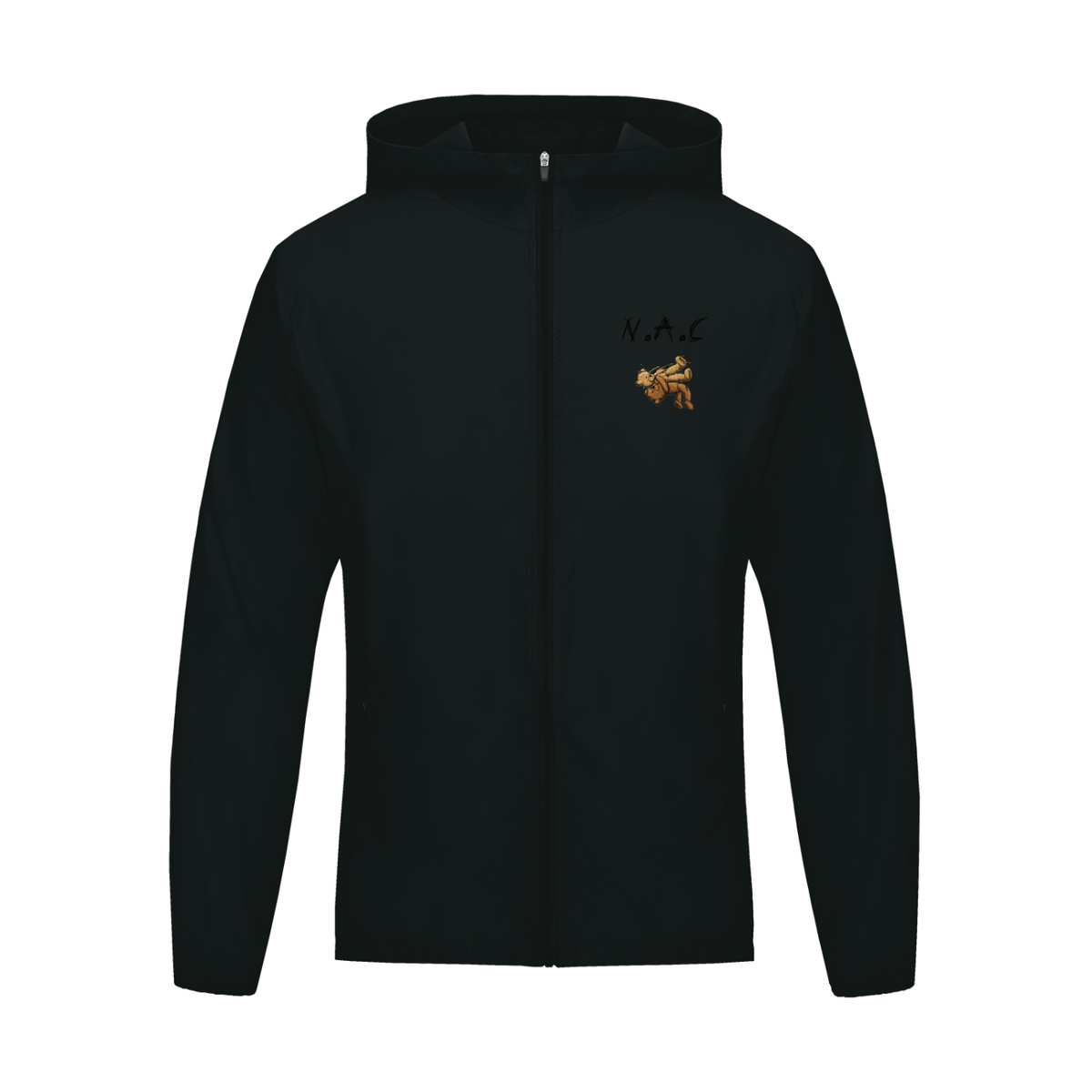 Veste légère à capuche – N.A.C – coloris gris foncé