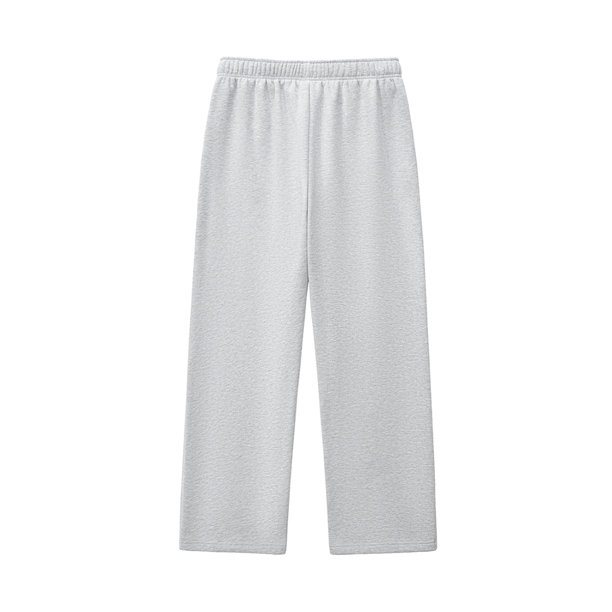 Jogging molletonné à surpiqûres – coloris gris chiné