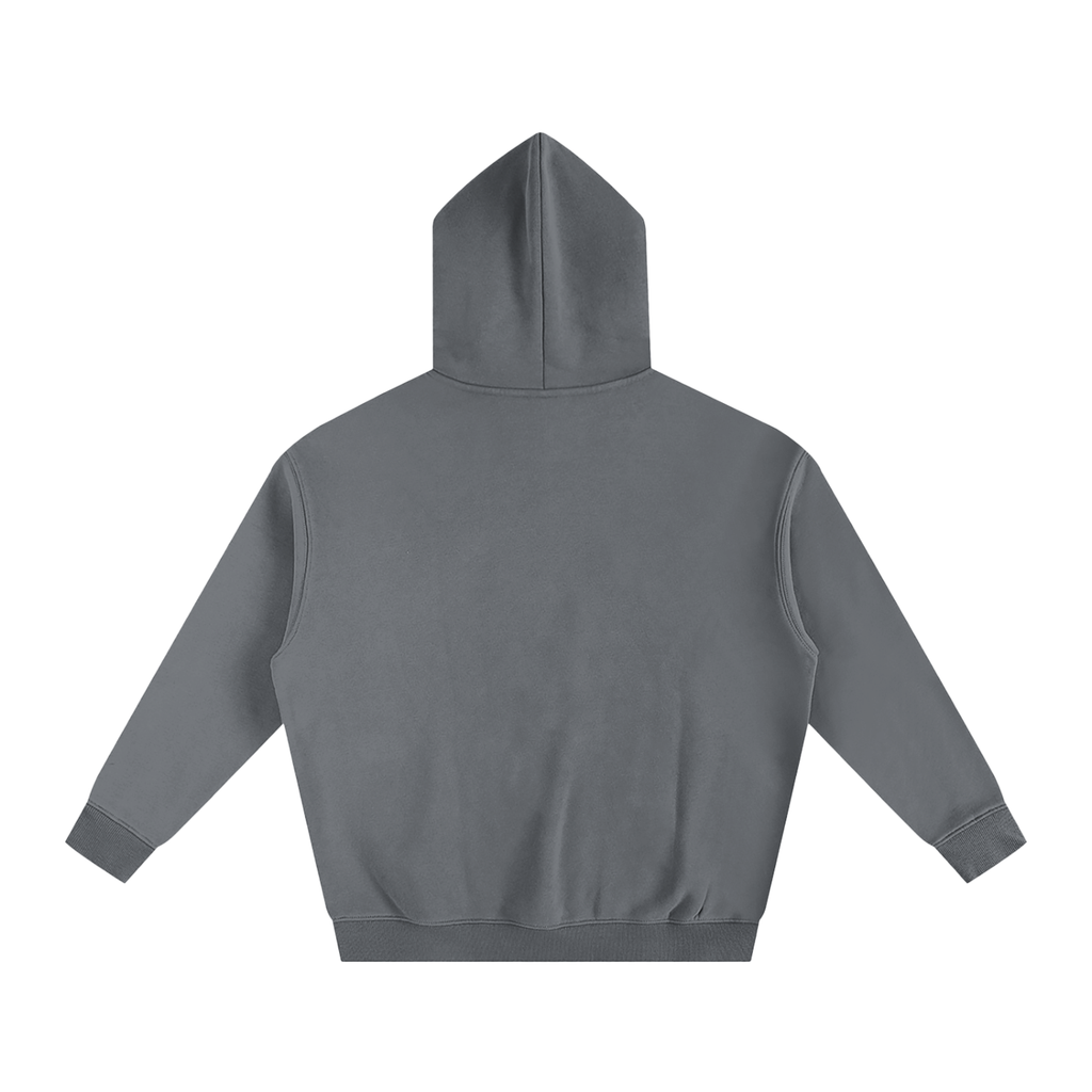 Sweat à capuche oversize molletonné – Teddy – coloris gris