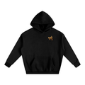 Sweat à capuche oversize molletonné – Toxic Teddy – coloris noir