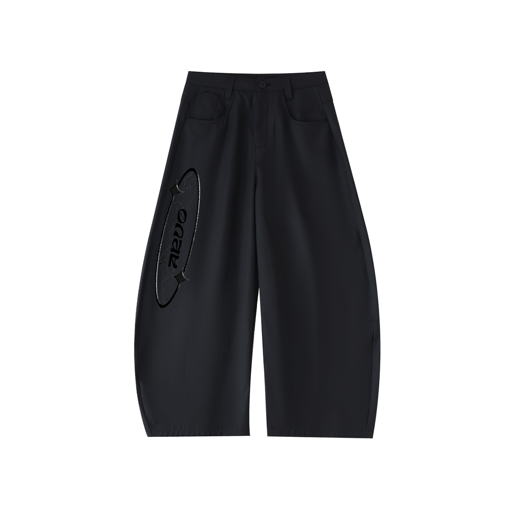 Pantalon barrel fluide – Arvo – coloris noir