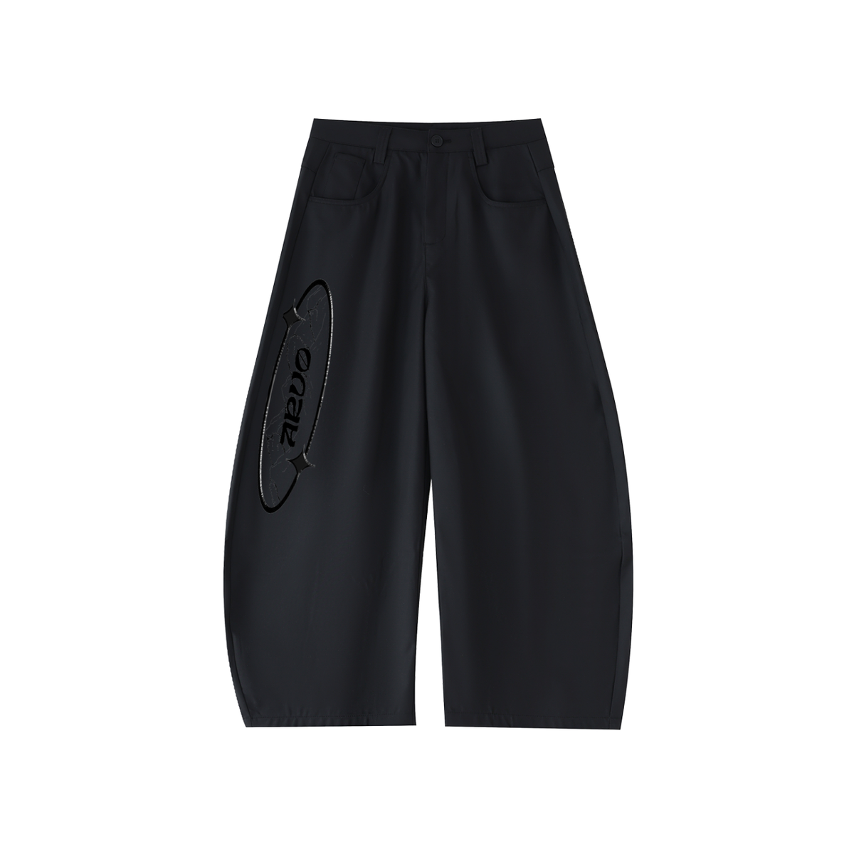 Pantalon barrel fluide – Arvo – coloris noir
