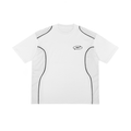 T-shirt à passepoils contrastés – Arvo – coloris blanc