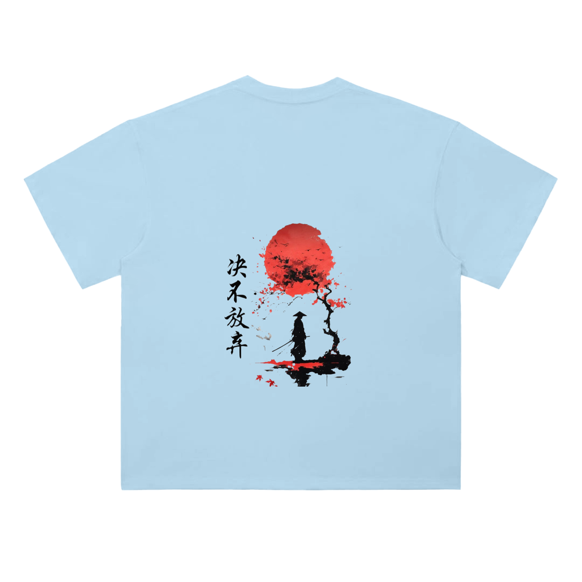 T-shirt épais 300 g/m² – Samouraï – coloris bleu clair