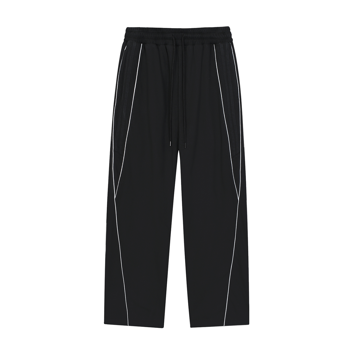Jogging droit à bandes réfléchissantes – Teddy – coloris noir