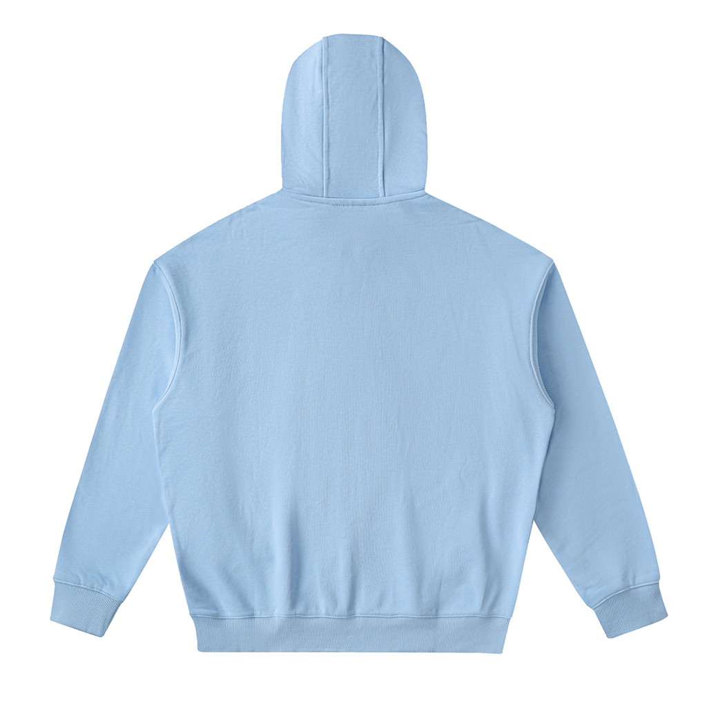 Veste zippée à capuche coton – Teddy – coloris bleu ciel