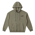 Veste zippée à capuche coton – Arvo – coloris vert sauge
