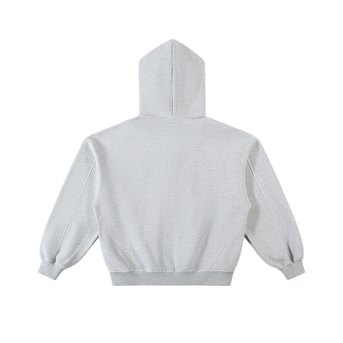 Veste zippée boxy à surpiqûres – Arvo – coloris gris chiné