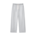 Jogging molletonné à surpiqûres – coloris gris chiné