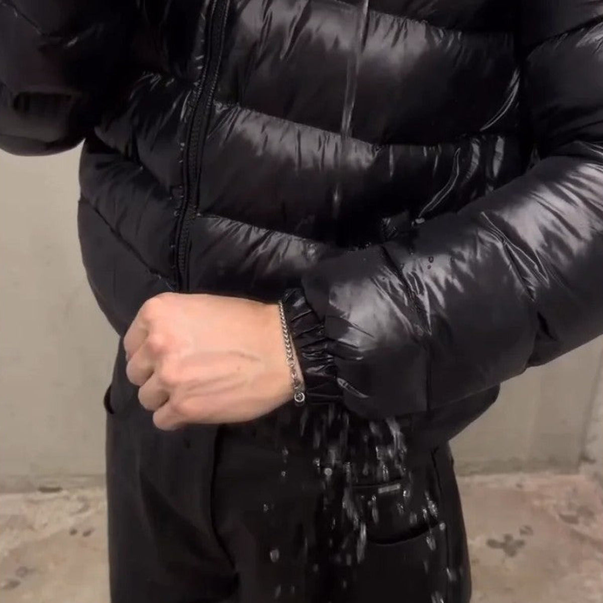 Apex Camo Puffer Jacket – noir brillant