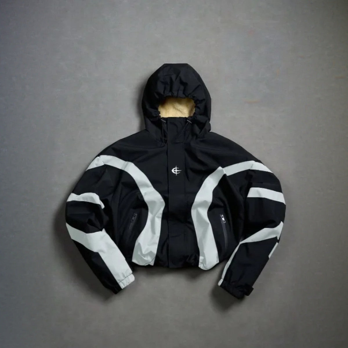 Apex Fleece-Lined Jacket – noir / blanc