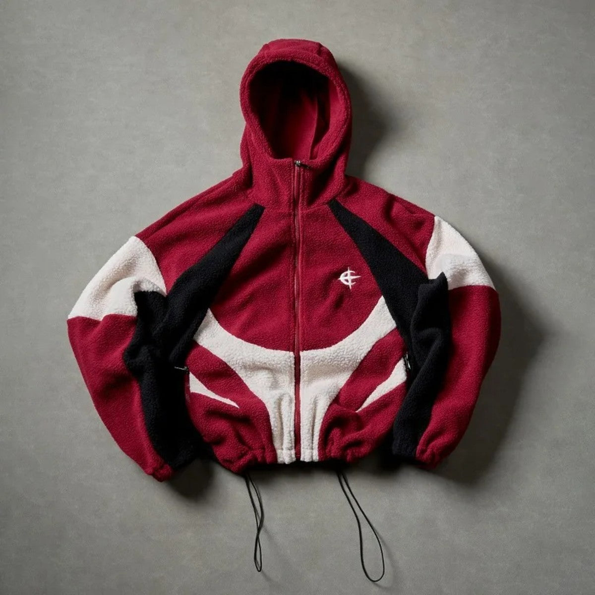 Apex Fleece Panel Jacket – bordeaux