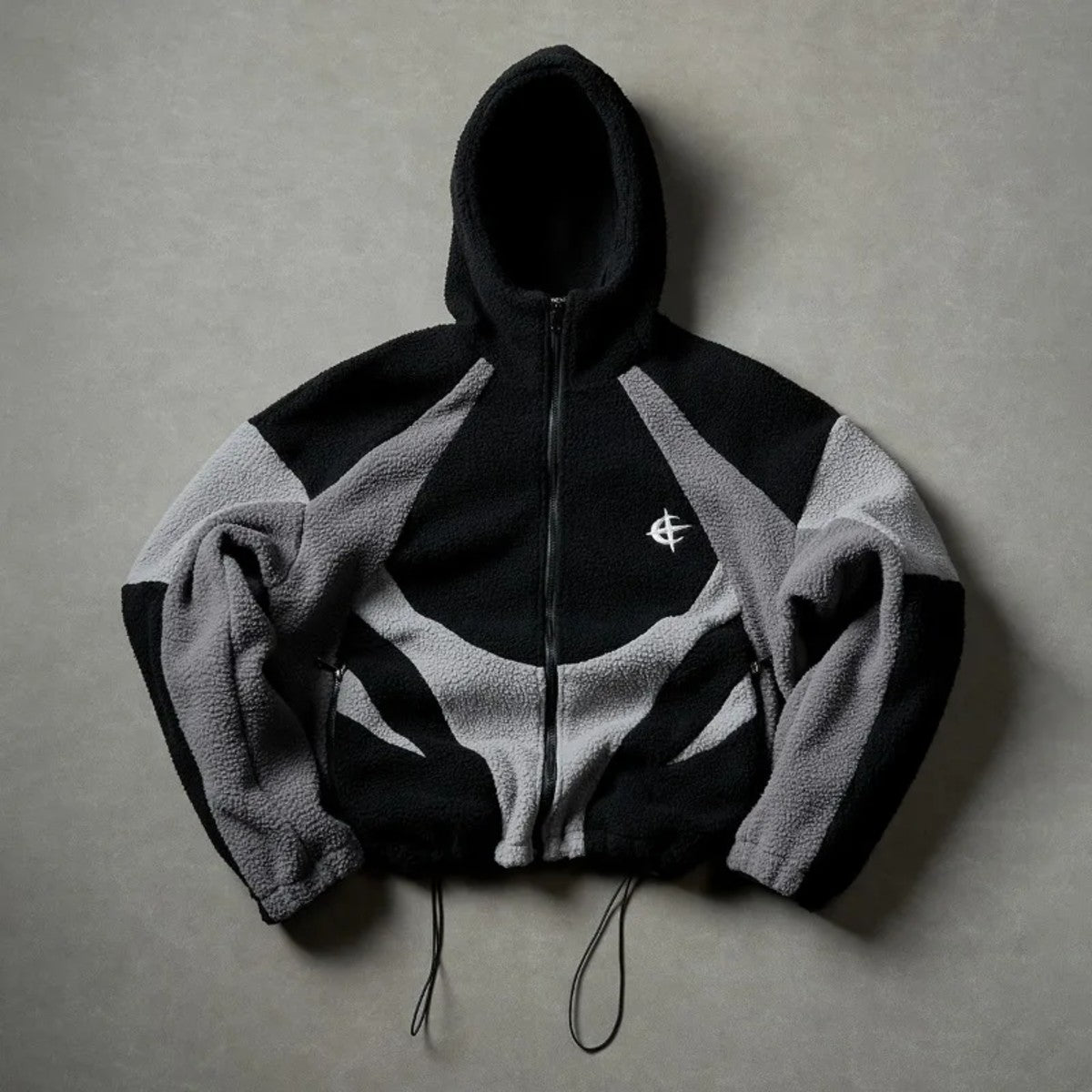 Apex Fleece Panel Jacket – noir / gris