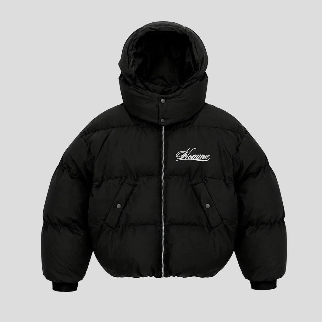 Apex Script Puffer Jacket – noir
