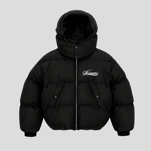 Apex Script Puffer Jacket – noir
