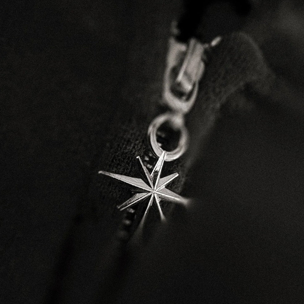 Apex Star Zip Hoodie – noir délavé