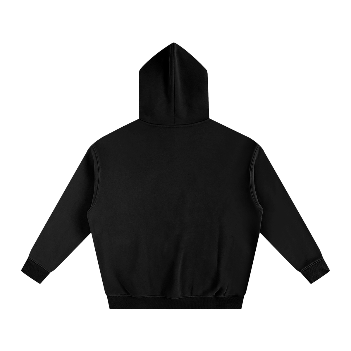 Sweat à capuche oversize molletonné – Toxic Teddy – coloris noir