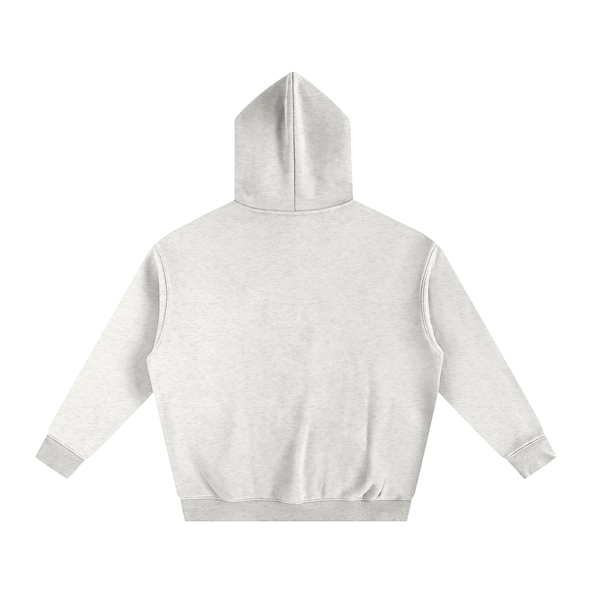 Sweat à capuche oversize molletonné – Teddy – coloris gris avoine