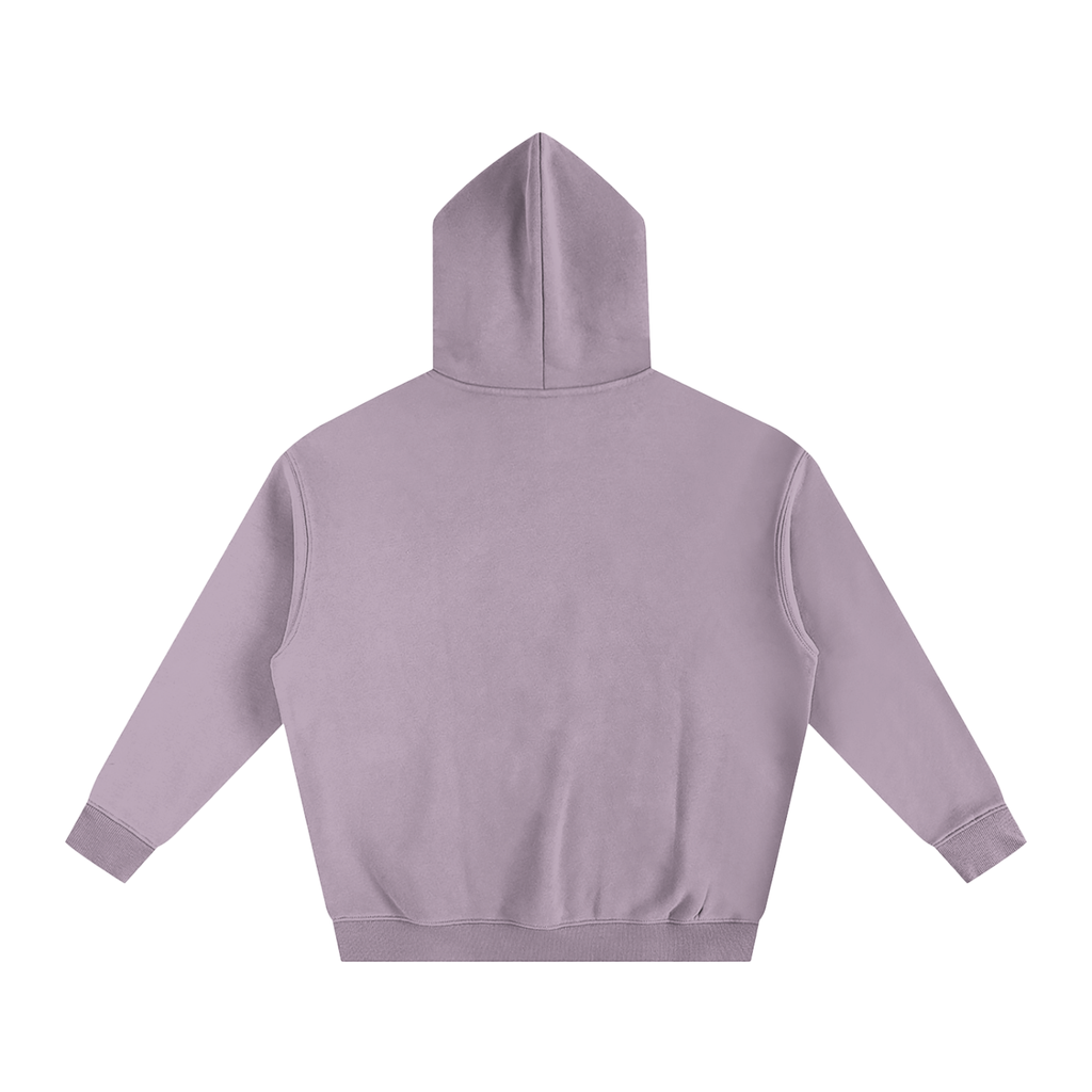 Sweat à capuche oversize molletonné – Arvo – coloris violet foncé