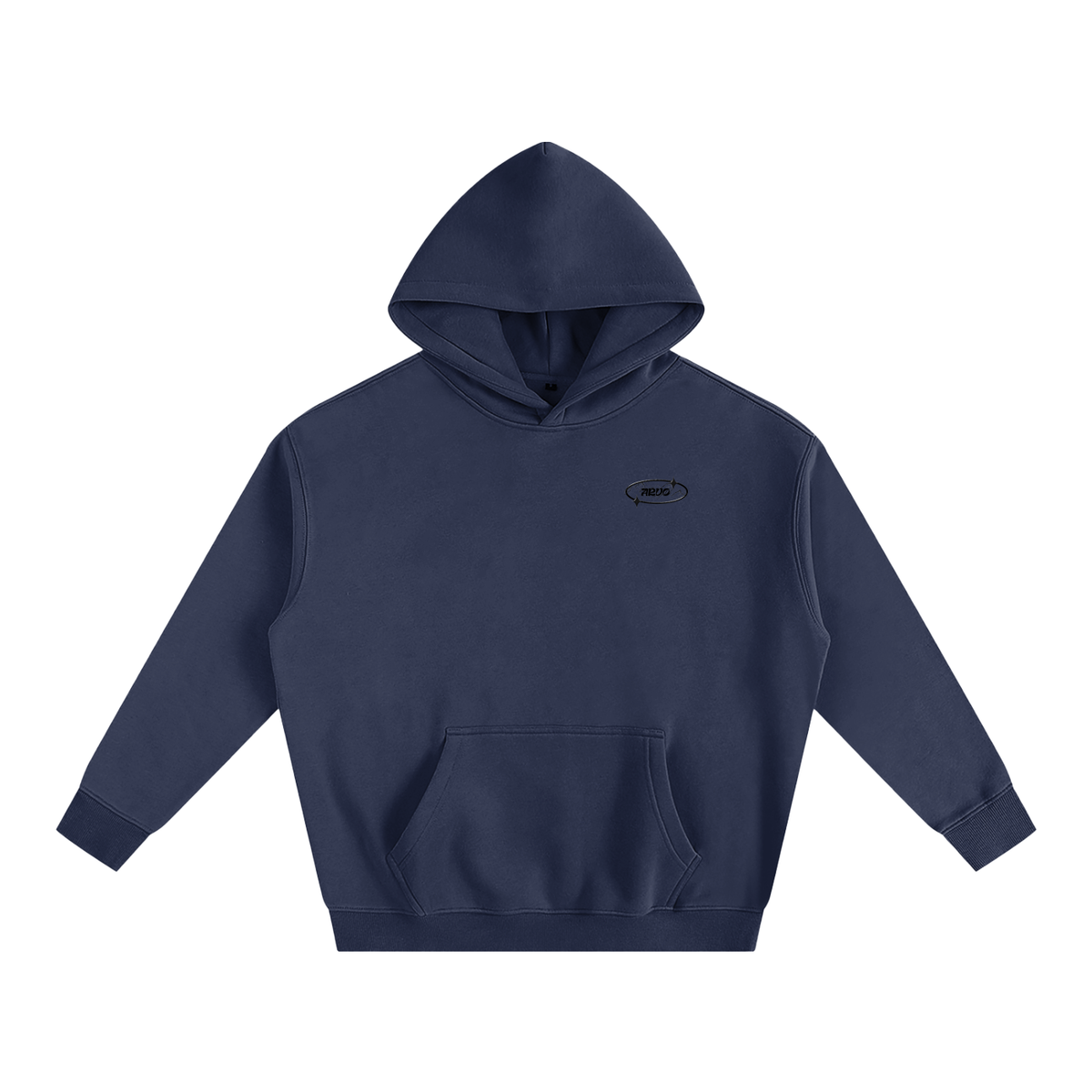 Sweat à capuche oversize molletonné – Arvo – coloris bleu marine