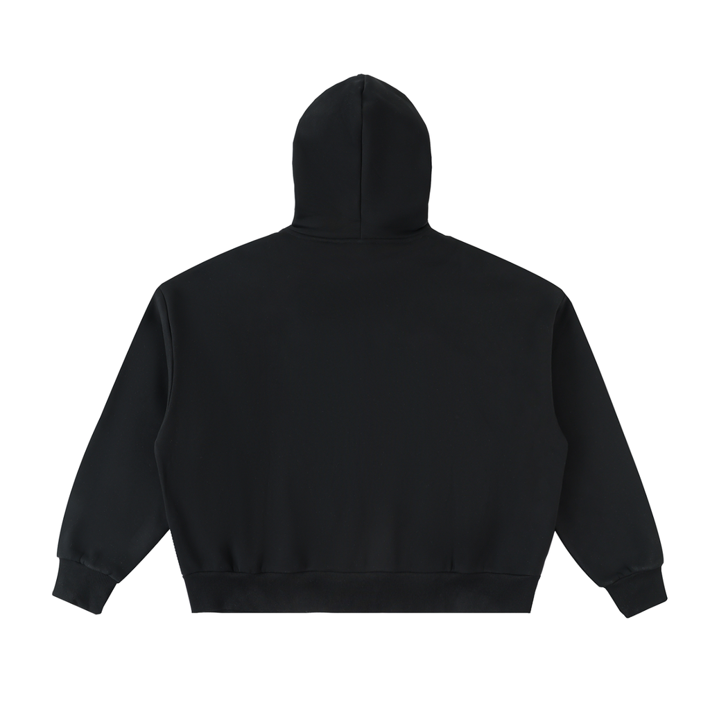 Veste zippée boxy extra-épaisse – Teddy – coloris noir