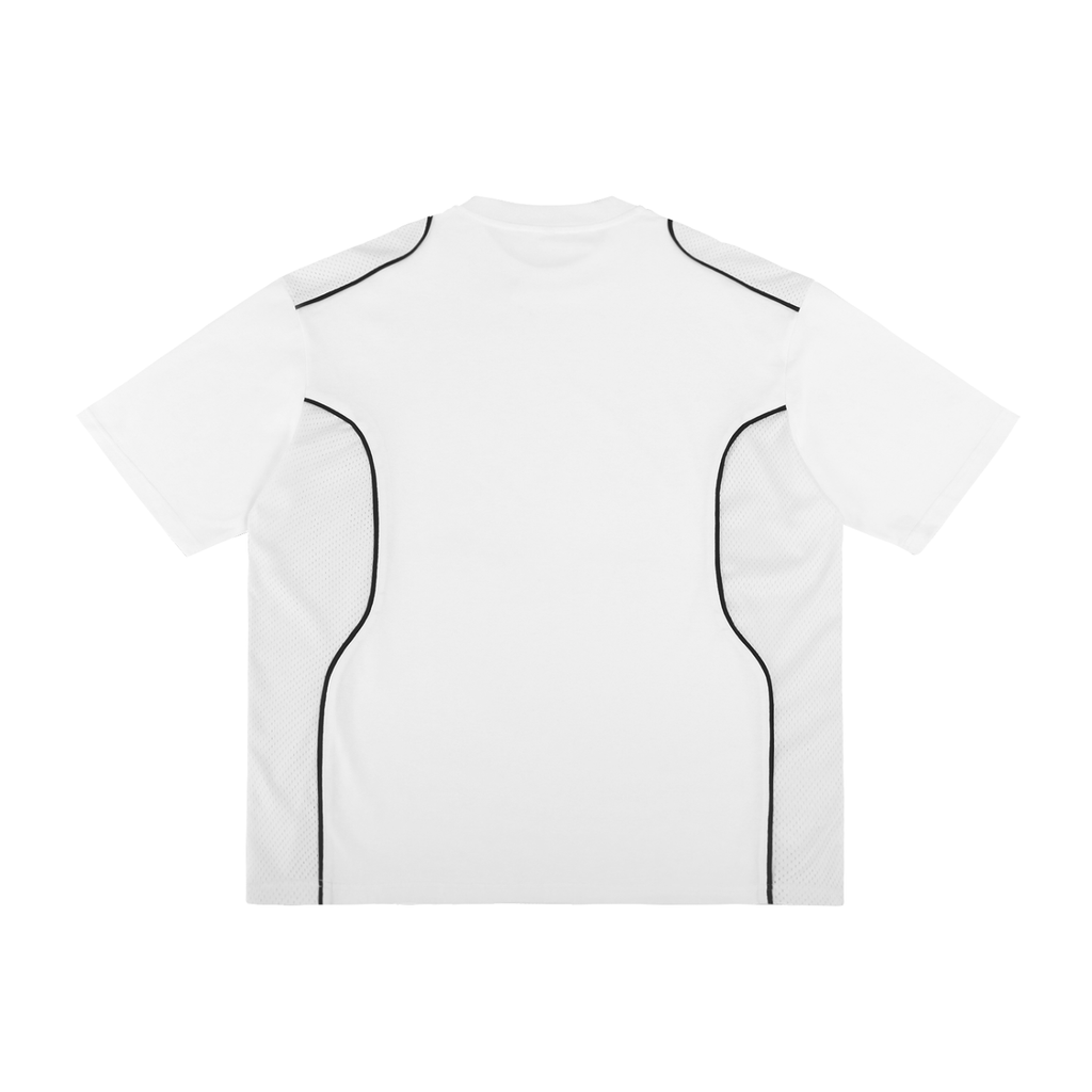 T-shirt à passepoils contrastés – Arvo – coloris blanc