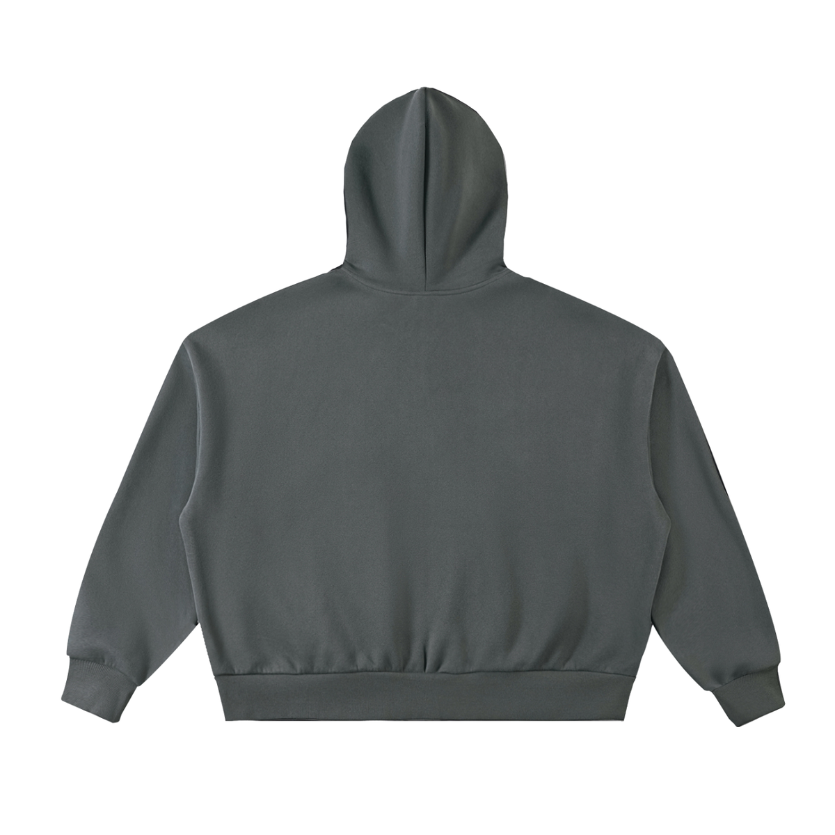 Veste zippée boxy extra-épaisse – Teddy – coloris gris anthracite