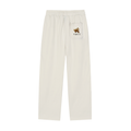 Jogging droit à bandes réfléchissantes – Teddy – coloris blanc grisé