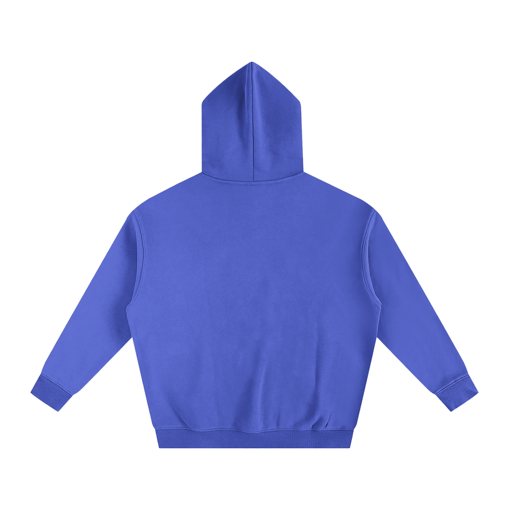 Sweat à capuche oversize molletonné – Arvo – coloris bleu Klein