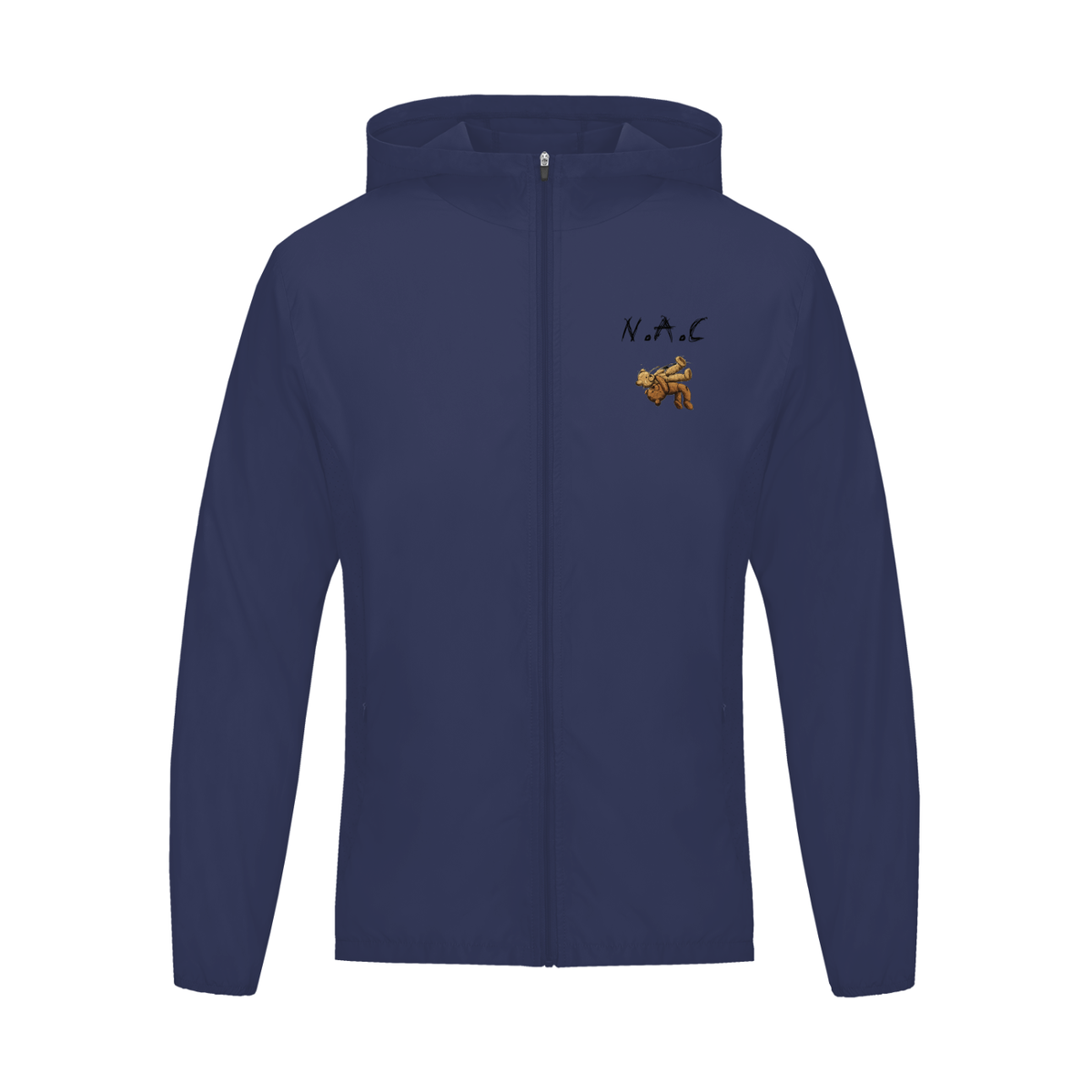 Veste légère à capuche – N.A.C – coloris bleu foncé