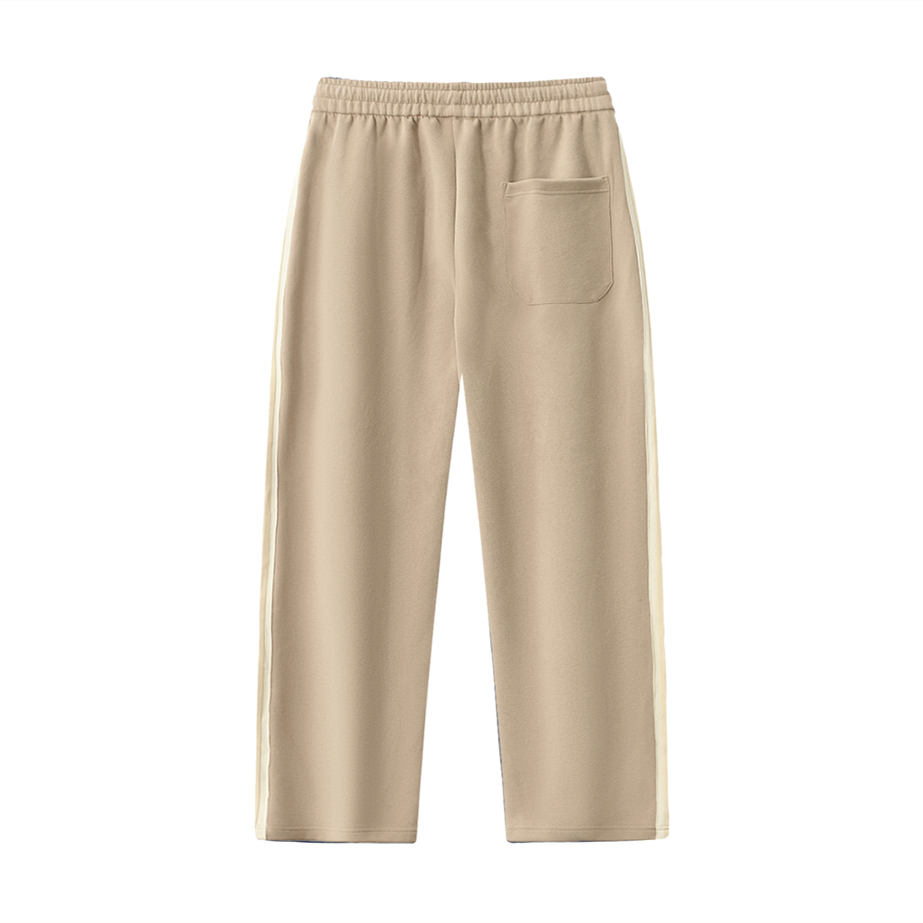 Jogging droit à bandes latérales – coloris kaki
