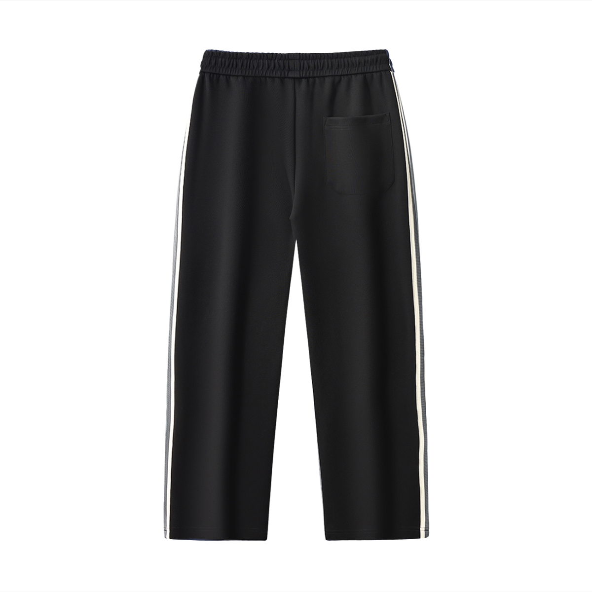 Jogging droit à bandes latérales – coloris noir