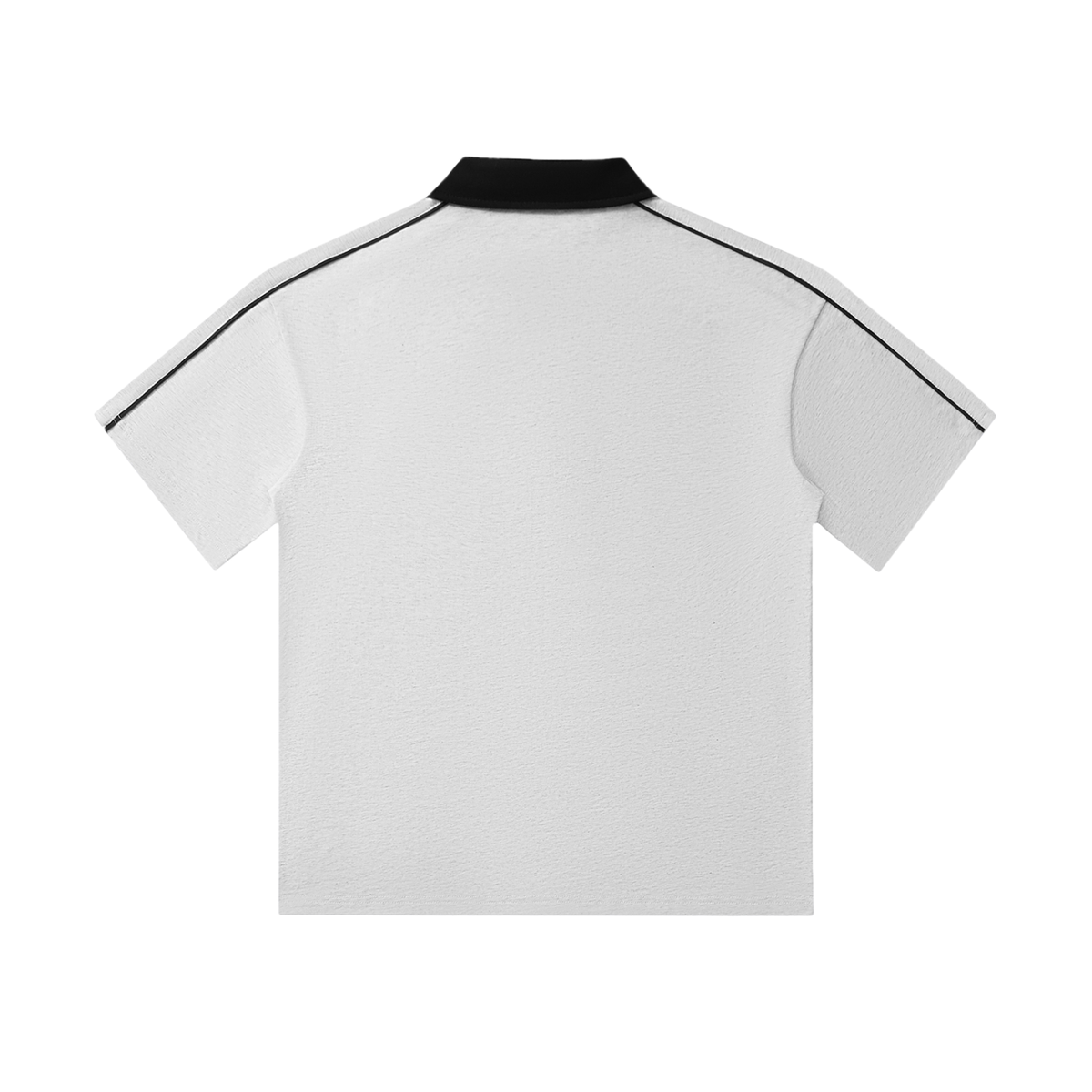 Polo col contrasté – Dragon – coloris gris perle