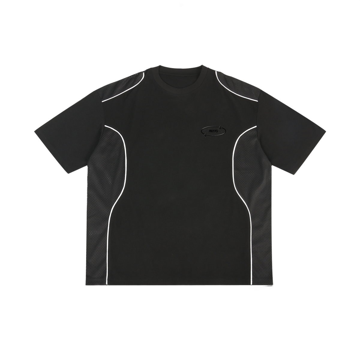 T-shirt à passepoils contrastés – Arvo – coloris noir